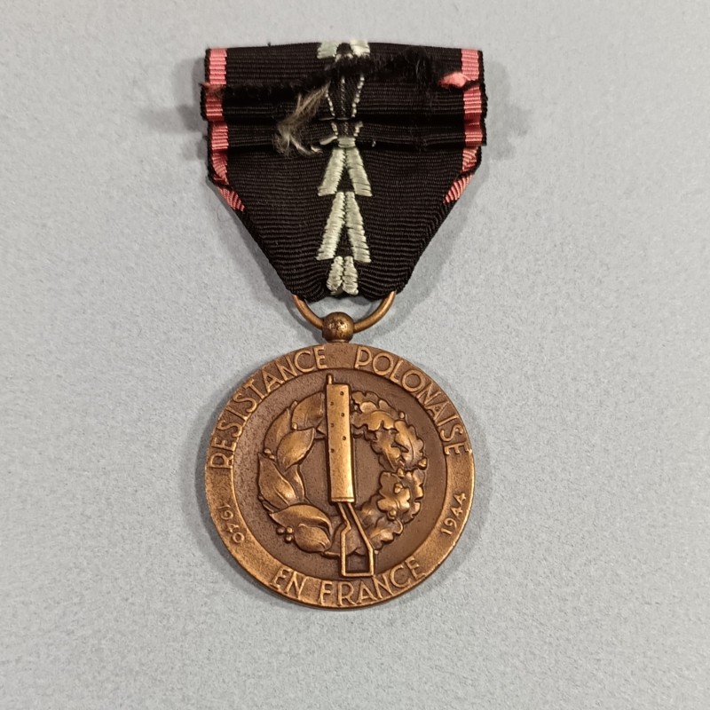 MEDAILLE DE LA RESISTANCE POLONAISE EN FRANCE 1940 - 1944 POLSKI RUCH OPORU WE FRANCJI